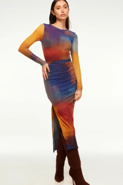 MISA Los Angeles Matching Sets|Jersey & Mesh>AISHA SKIRT Digitalombre