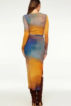 MISA Los Angeles Matching Sets|Jersey & Mesh>AISHA SKIRT Digitalombre
