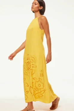 MISA Los Angeles Honeymoon|Maxi>ALEJANDRA DRESS Canaryeyelet