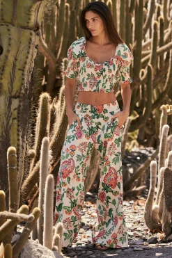 MISA Los Angeles Honeymoon|Matching Sets>ALIA PANT Malikapaisleyfloral