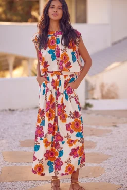 MISA Los Angeles Matching Sets|Tops>ALINA TOP Floramarbella