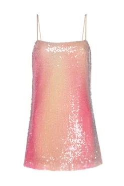 MISA Los Angeles Mini|Dresses>ALINE DRESS Sequinombre