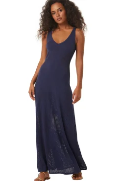 MISA Los Angeles Knit|Maxi>ALLISON DRESS Midnightblue