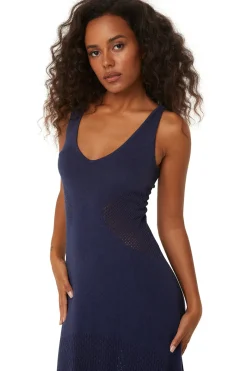 MISA Los Angeles Knit|Maxi>ALLISON DRESS Midnightblue