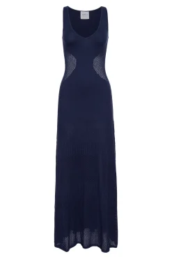 MISA Los Angeles Knit|Maxi>ALLISON DRESS Midnightblue