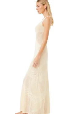 MISA Los Angeles Honeymoon|Knit>ALLISON DRESS Ivory