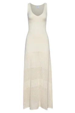 MISA Los Angeles Honeymoon|Knit>ALLISON DRESS Ivory