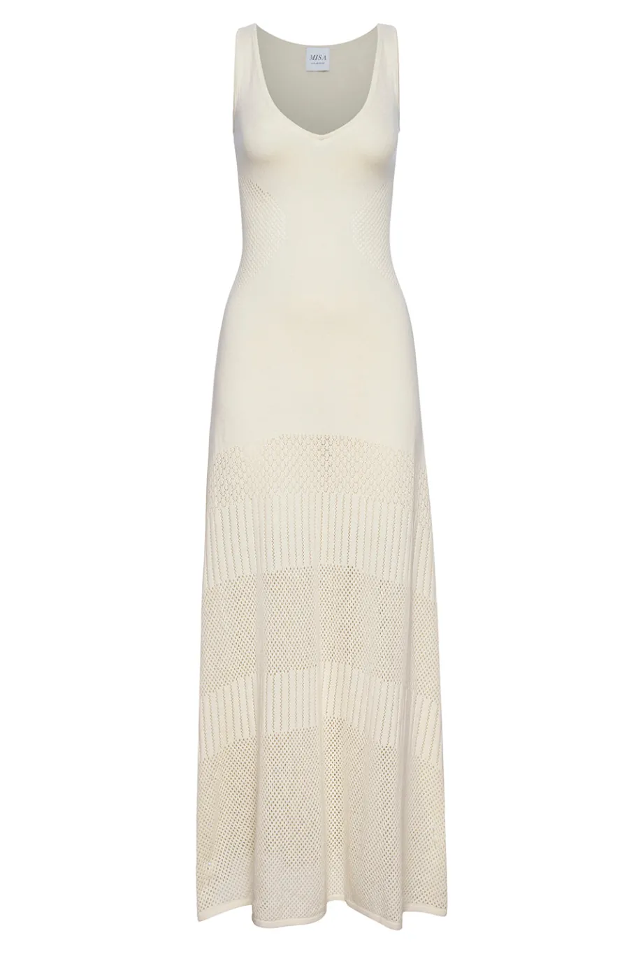 MISA Los Angeles Honeymoon|Knit>ALLISON DRESS Ivory