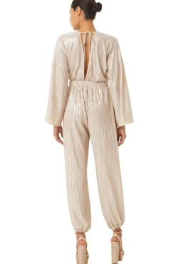 MISA Los Angeles Honeymoon|Bachelorette>AMINA JUMPSUIT Motherofpearl