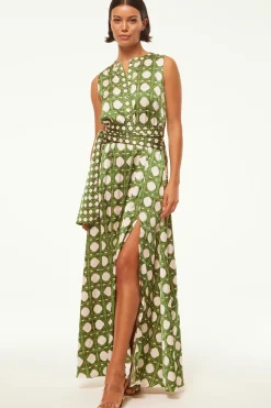 MISA Los Angeles Wedding Guest|Maxi>ANABELLA DRESS Rattantilemix