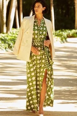 MISA Los Angeles Wedding Guest|Maxi>ANABELLA DRESS Rattantilemix