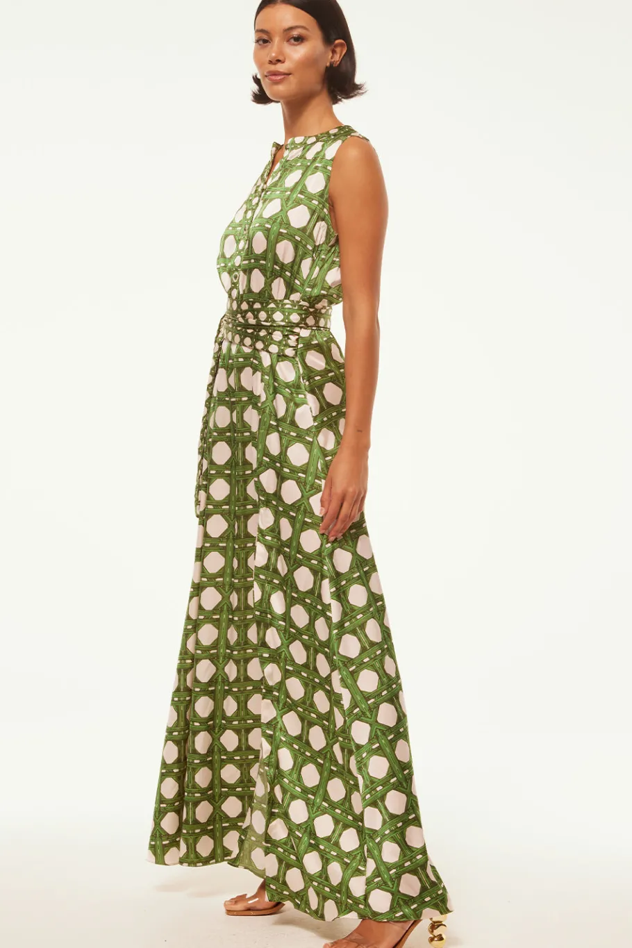 MISA Los Angeles Wedding Guest|Maxi>ANABELLA DRESS Rattantilemix