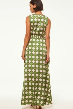 MISA Los Angeles Wedding Guest|Maxi>ANABELLA DRESS Rattantilemix