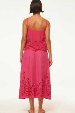 MISA Los Angeles Honeymoon|Matching Sets>ANALISSE SKIRT Pinkeyelet
