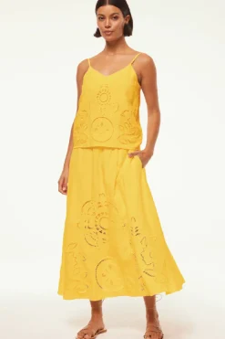 MISA Los Angeles Honeymoon|Matching Sets>ANALISSE SKIRT Canaryeyelet