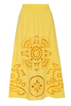 MISA Los Angeles Honeymoon|Matching Sets>ANALISSE SKIRT Canaryeyelet