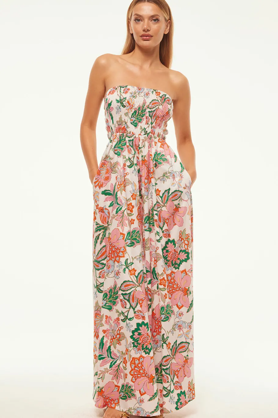 MISA Los Angeles Honeymoon|Jumpsuits & Rompers>ANDREA JUMPSUIT Casablancafloral