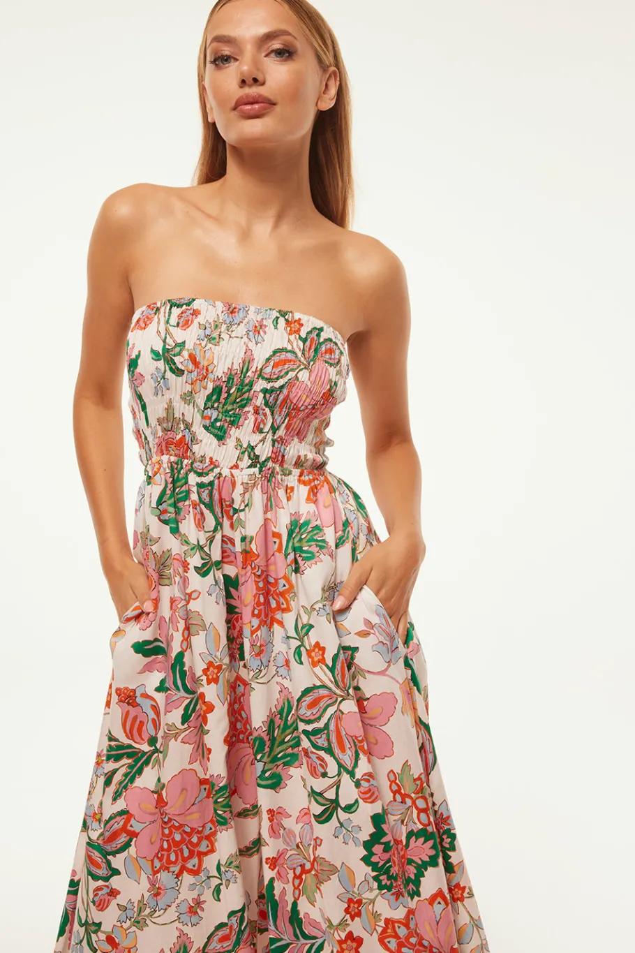 MISA Los Angeles Honeymoon|Jumpsuits & Rompers>ANDREA JUMPSUIT Casablancafloral