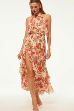 MISA Los Angeles Wedding Guest|Engagement Party>ANEVA DRESS Palmareibloomschiffon