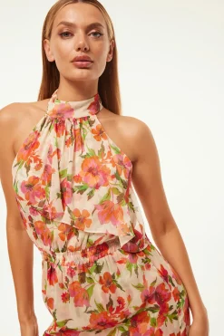 MISA Los Angeles Wedding Guest|Engagement Party>ANEVA DRESS Palmareibloomschiffon