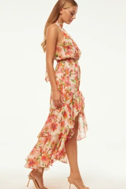 MISA Los Angeles Wedding Guest|Engagement Party>ANEVA DRESS Palmareibloomschiffon