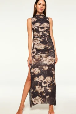 MISA Los Angeles Wedding Guest|Jersey & Mesh>ATHENA DRESS Fadedrosemesh