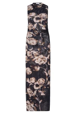 MISA Los Angeles Wedding Guest|Jersey & Mesh>ATHENA DRESS Fadedrosemesh