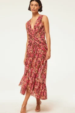 MISA Los Angeles Wedding Guest|Jersey & Mesh>AVA DRESS Sedonaabstract