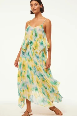 MISA Los Angeles Matching Sets|Skirts & Shorts>AVRA SKIRT Citronwatercolor
