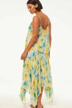 MISA Los Angeles Matching Sets|Skirts & Shorts>AVRA SKIRT Citronwatercolor