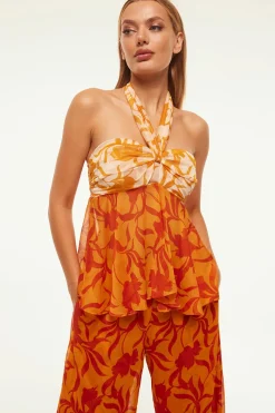 MISA Los Angeles Honeymoon|Matching Sets>AYLIN TOP Atlasfloral