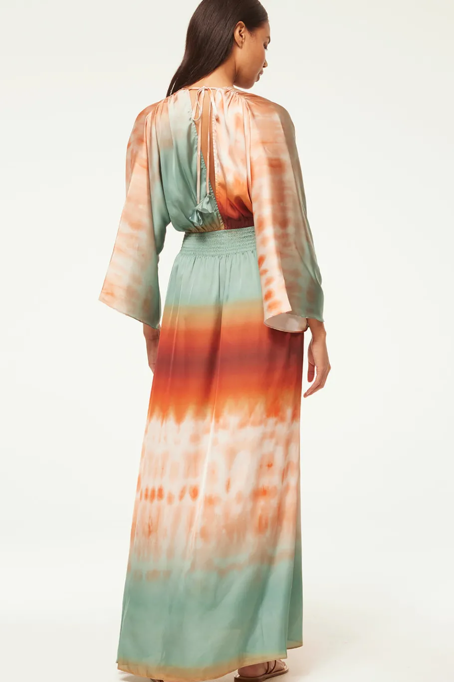 MISA Los Angeles Wedding Guest|Long-sleeve>BARDOT DRESS Carnelianombre