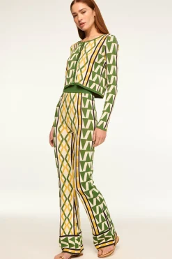 MISA Los Angeles Knits|Matching Sets>BATISTA CARDIGAN Limoncellogeojacquard