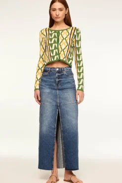 MISA Los Angeles Knits|Matching Sets>BATISTA CARDIGAN Limoncellogeojacquard