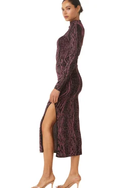 MISA Los Angeles Knits|Matching Sets>BOW SKIRT Plum