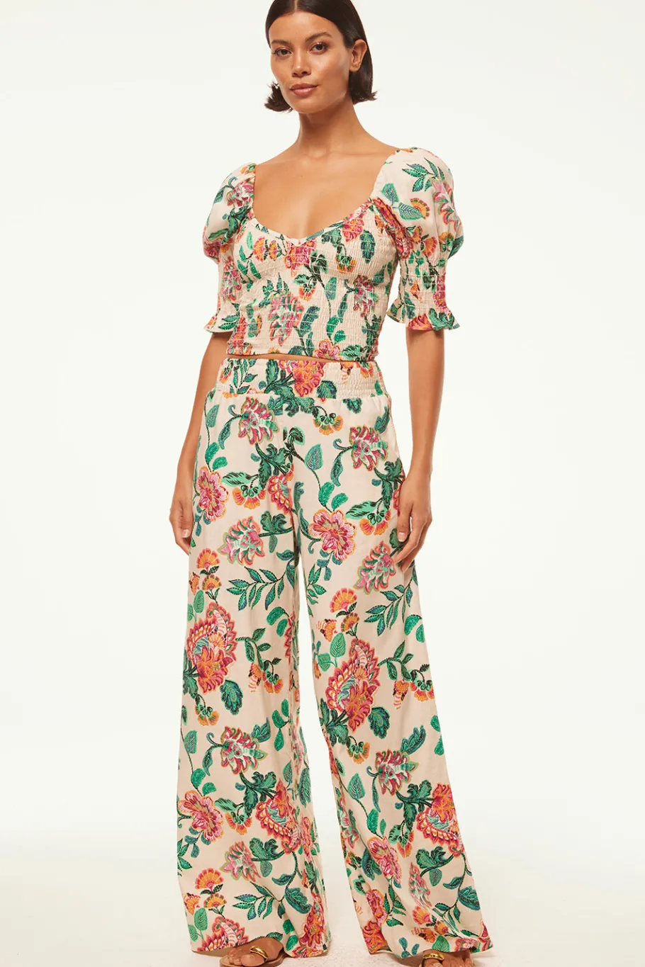 MISA Los Angeles Honeymoon|Matching Sets>CALLA TOP Malikapaisleyfloral