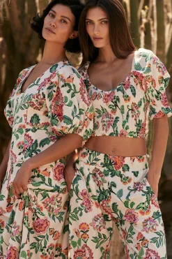 MISA Los Angeles Honeymoon|Matching Sets>CALLA TOP Malikapaisleyfloral