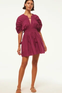 MISA Los Angeles Mini|Dresses>CAMILA DRESS Orchidcottonpoplin