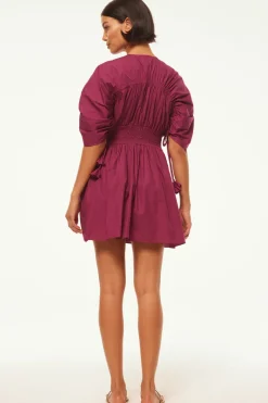 MISA Los Angeles Mini|Dresses>CAMILA DRESS Orchidcottonpoplin