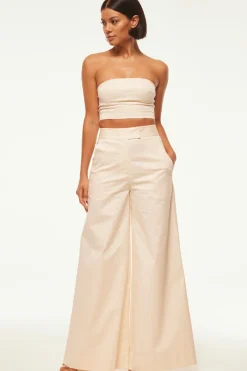 MISA Los Angeles Bachelorette|Matching Sets>CANDY BANDEAU Parchment