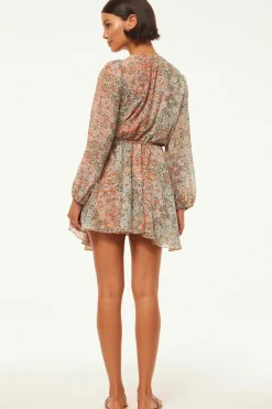 MISA Los Angeles Long-sleeve|Mini>CARIA DRESS Ombretapestry