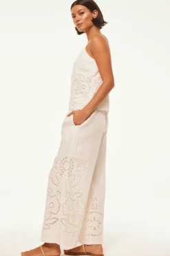 MISA Los Angeles Honeymoon|Classic White>CARLITA PANT Whiteeyelet