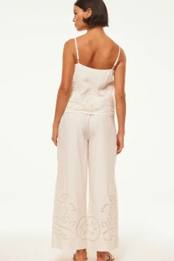 MISA Los Angeles Honeymoon|Classic White>CARLITA PANT Whiteeyelet