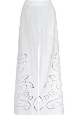 MISA Los Angeles Honeymoon|Classic White>CARLITA PANT Whiteeyelet