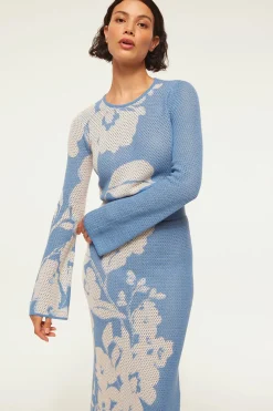 MISA Los Angeles Knits|Matching Sets>CASSI TOP Bluehibiscusflora