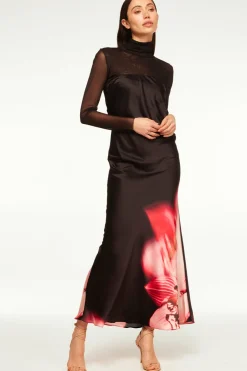 MISA Los Angeles Wedding Guest|Maxi>CHERYL DRESS Midnightorchid
