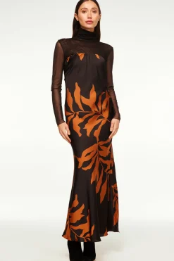 MISA Los Angeles Maxi|Dresses>CHERYL DRESS Fernalglow