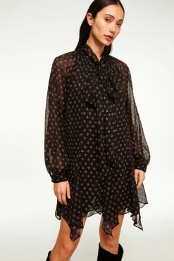 MISA Los Angeles Dresses>CINDY DRESS Blacklapiseye