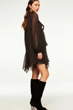 MISA Los Angeles Dresses>CINDY DRESS Blacklapiseye