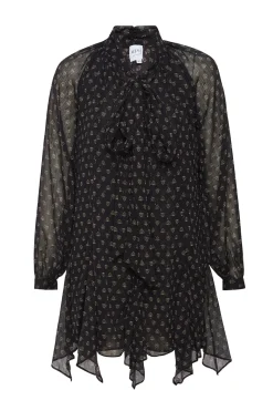 MISA Los Angeles Dresses>CINDY DRESS Blacklapiseye